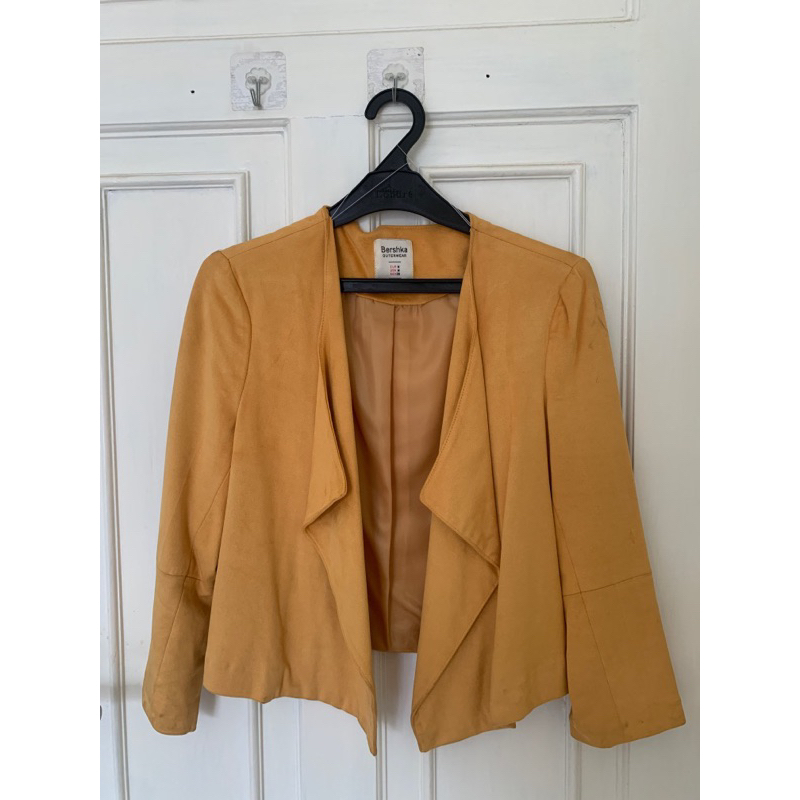 [preloved] blazer kuning bershka