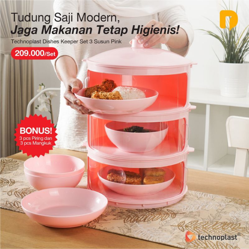 Tudung Saji 3 Susun Technoplast