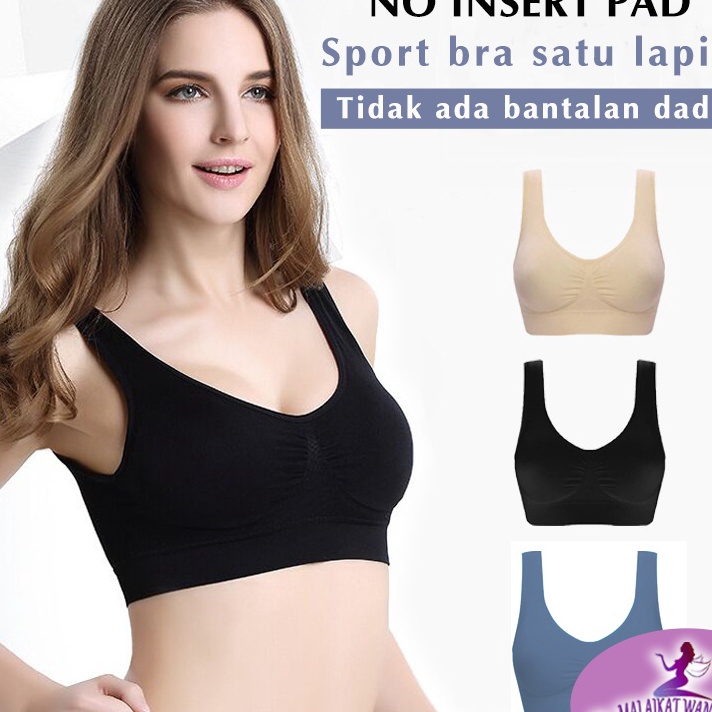 Murah Seamless bra Wanita Sport Olahraga bra Tanpa Busa Tanpa Kawat Jumbo bra Beha remaja Push up Ku