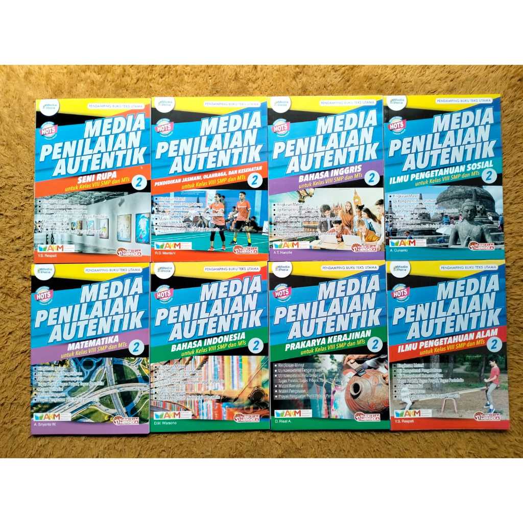Buku Media Penilaian Autentik / MP SMP Kelas 8 Media Pena Tiga Serangkai Kurikulum Merdeka Per Judul
