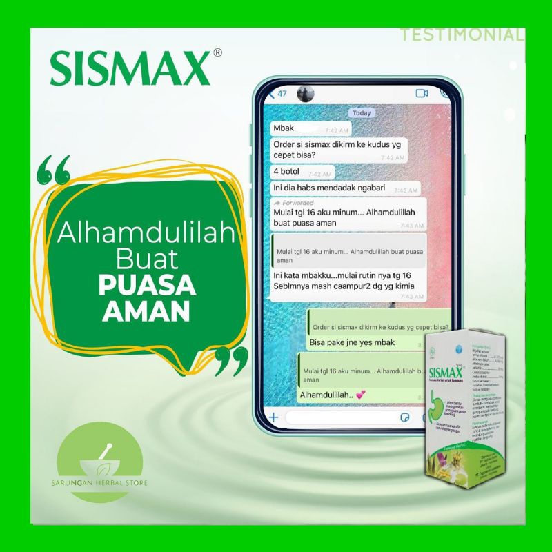 Sismax 120ml (Promo Paket 1 bln @7 Btl) - Lebih Murah Gan