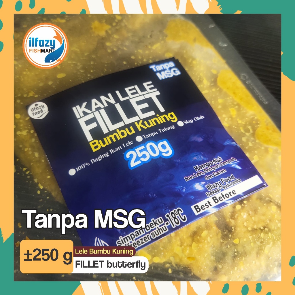 

Lele Fillet Bumbu Kuning TANPA MSG Siap Goreng