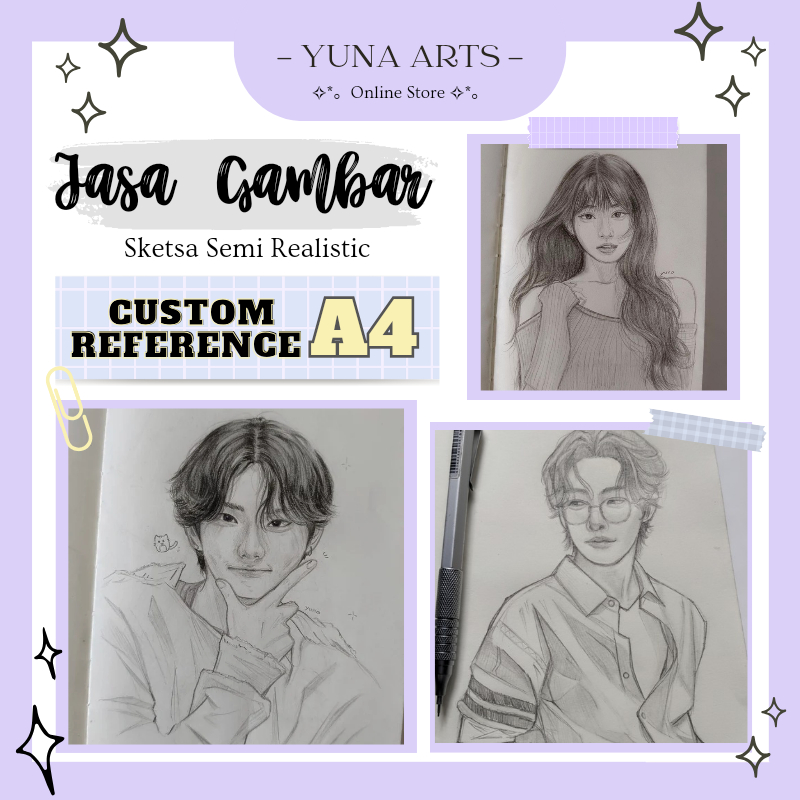 

Art Commission Ukuran A4 (Semi Realistic Sketch)