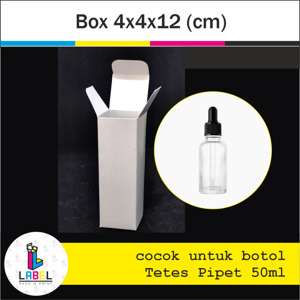 

Dus Kemasan / Box Botol Serum Pipet 50ml 4 x 4 x 12 cm POLOS bahan ivory300 Harga Grosir