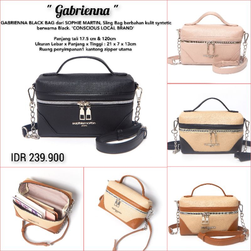 TAS GABRIENNA SOPHIE MARTIN PARIS TAS SELEMPANG WANITA TAS KERJA WANITA TAS SHOPIE ORIGINAL TERBARU