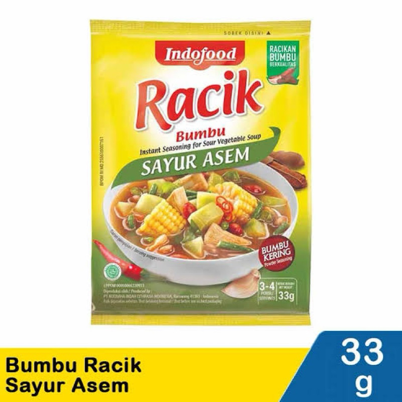 

Indofood Bumbu Racik Sayur Asem 33gram