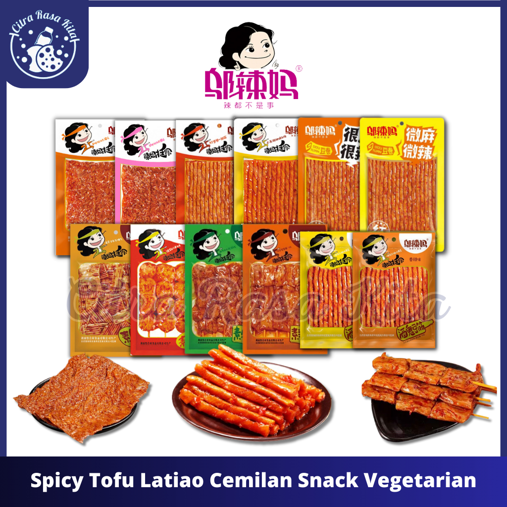 

Wulama Gluten Spicy Tofu Latiao Cemilan Snack Vegetarian