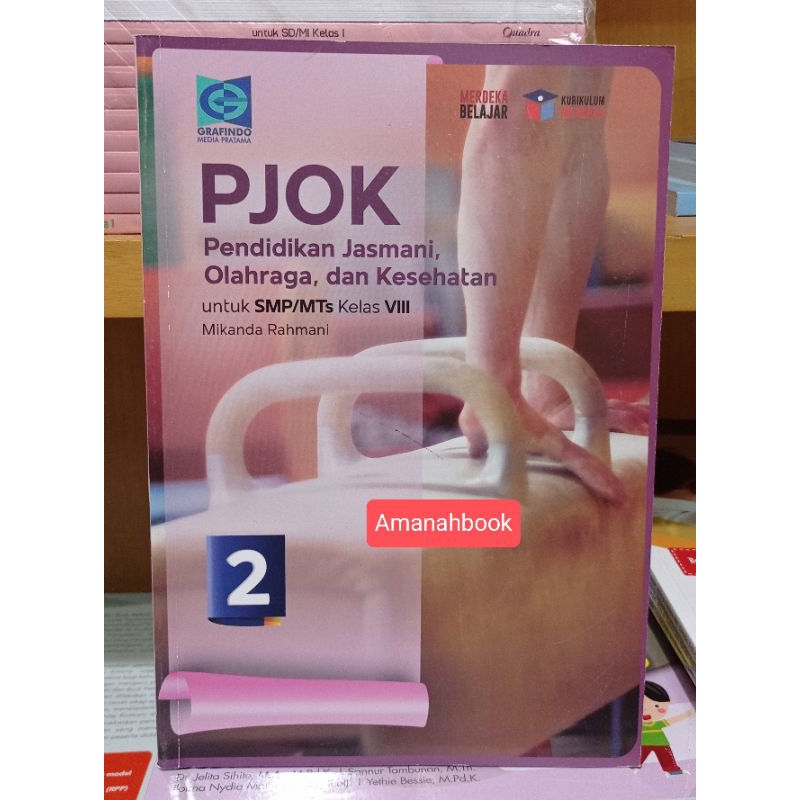 Buku PJOK SMP Kelas 8 kurikulum Merdeka Grafindo