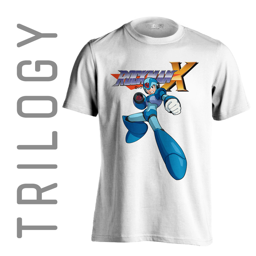 TRILOGY TRF 0328 - Kaos Mega Man Megaman Rockman X - Game Classic Retro Vintage T-shirt Tshirt