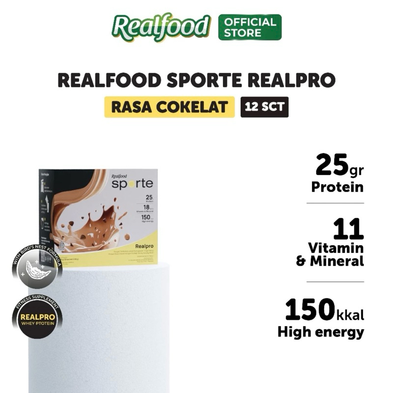 

Realfood Sporte Realpro Sarang Burung Walet - Cokelat