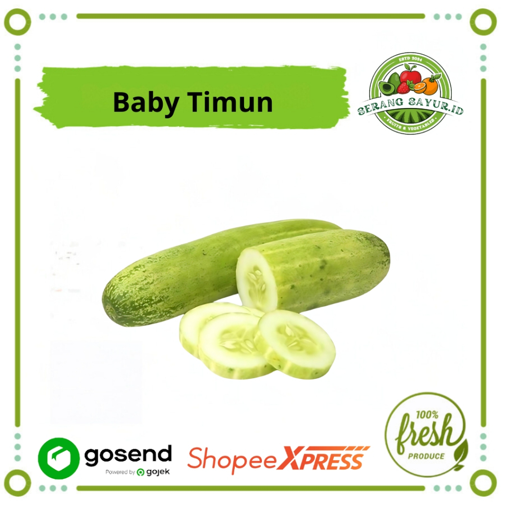 

[INSTAN SERANG] TIMUN LALAP - BABY TIMUN 500 GR