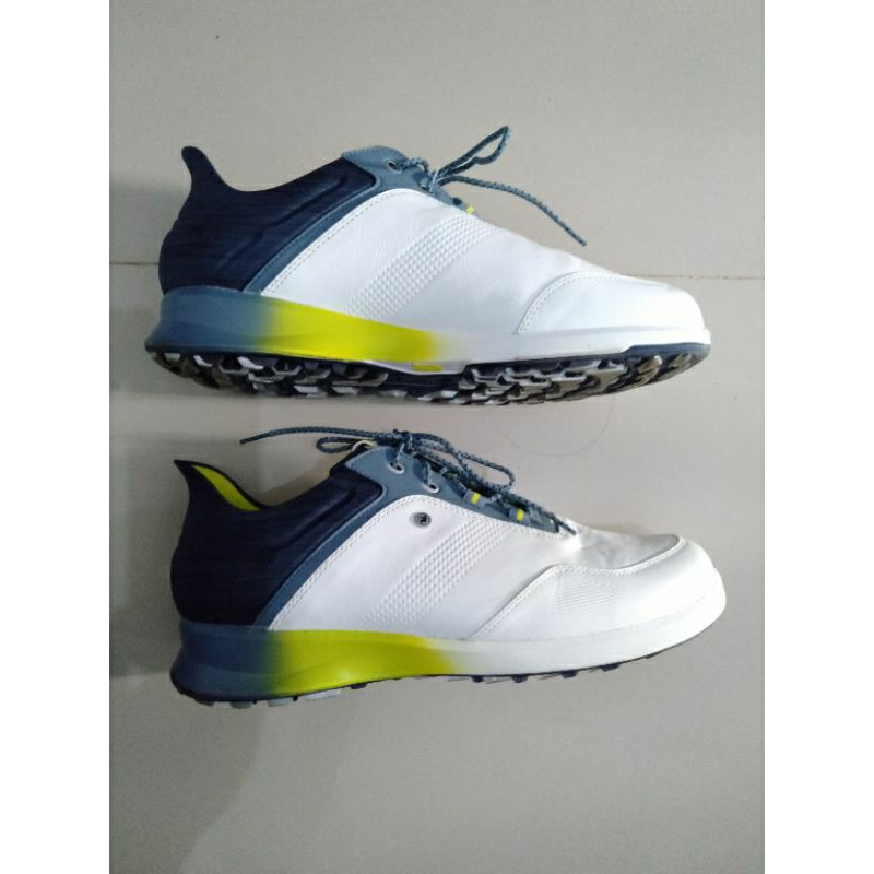 Shoes Footjoy Men DS Fj Stratos Spkl 50080XW White Navy Green | Shoes Golf