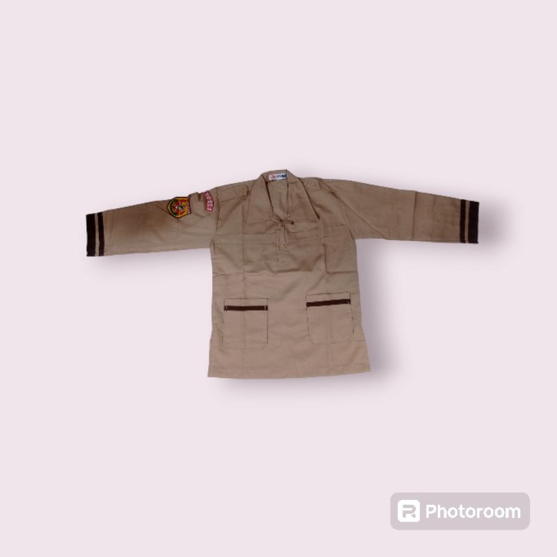

Seragam Sekolah Baju Pramuka Siaga Lengan Panjang Lengan Pendek