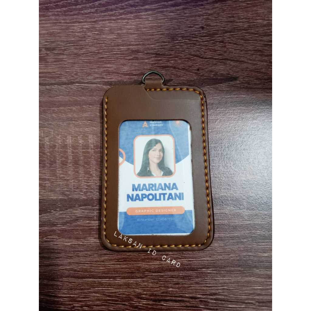 

Tempat Id Card Holder PU Frame Kulit 2 Kartu Casing PU Leather Tempat ID CARD Holder Kulit PU Leather Card Holder Name Tag Kulit