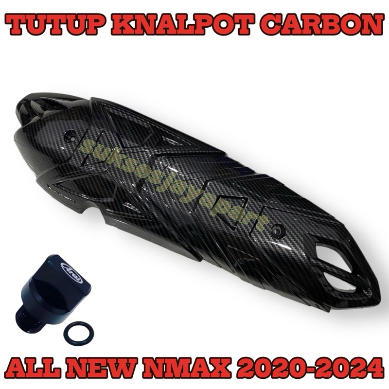 Tutup Knalpot Carbon Nmax New 2020-2024