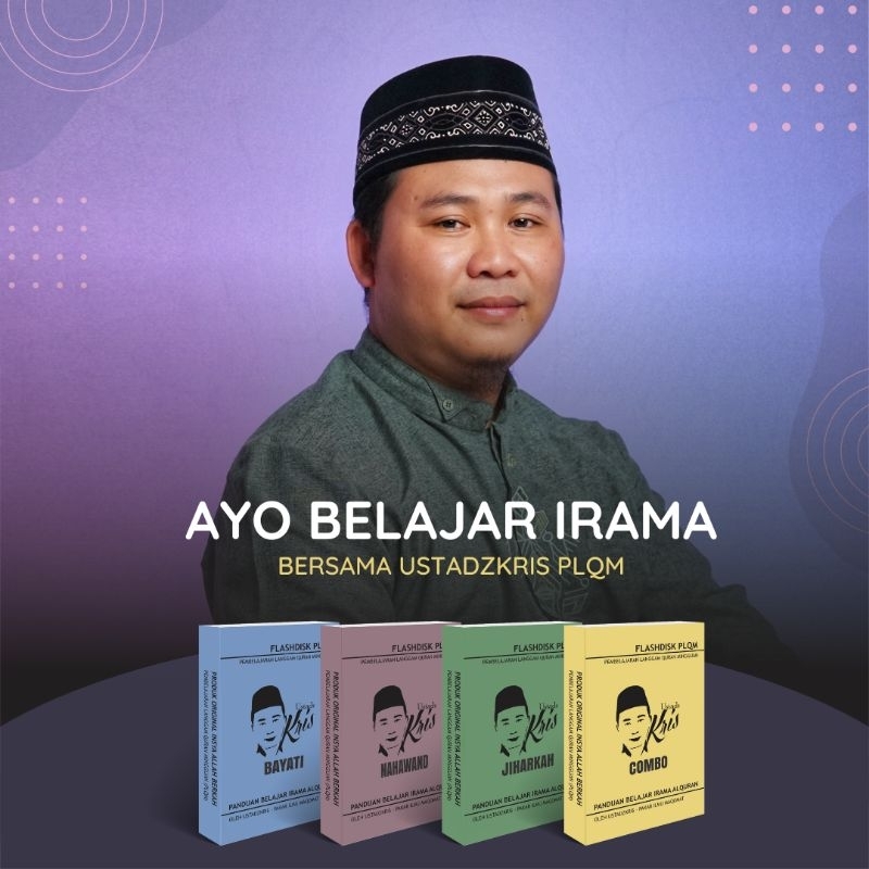 Flashdisk PLQM Panduan Belajar Irama Alquran (Bisa pilih irama Bayati Nahawand Jiharkah)