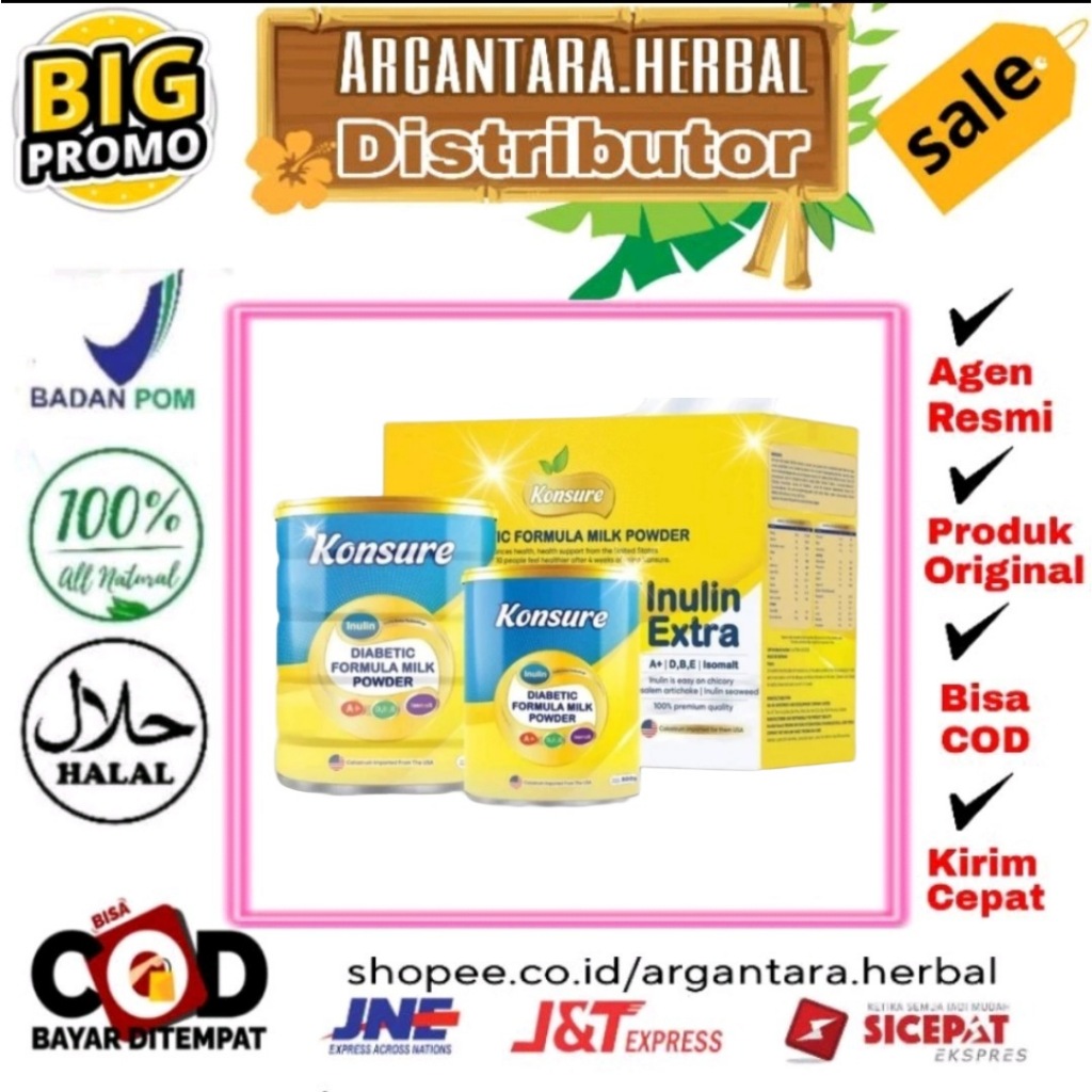 

KONSURE USA ORIGINAL SUSU OBATI DIABETES TERBAIK SAAT INI