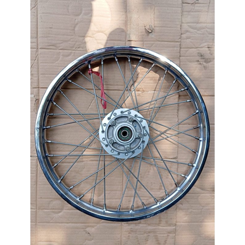 velg jari jari besi bagian depan honda gl pro ukuran ring atau veg 18x140 original