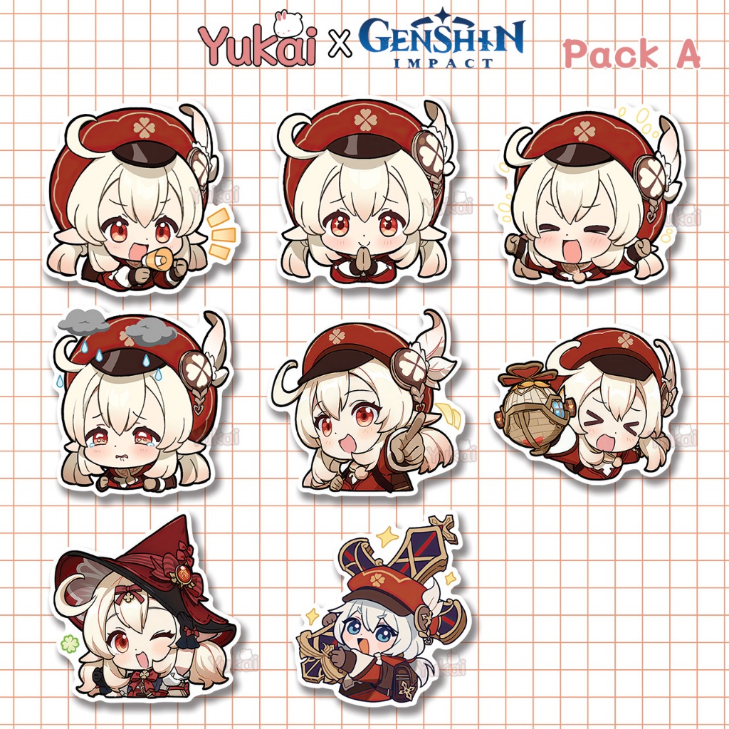 

Stiker Pack Klee Genshin Impact Premium, Sticker Anime Waterproof