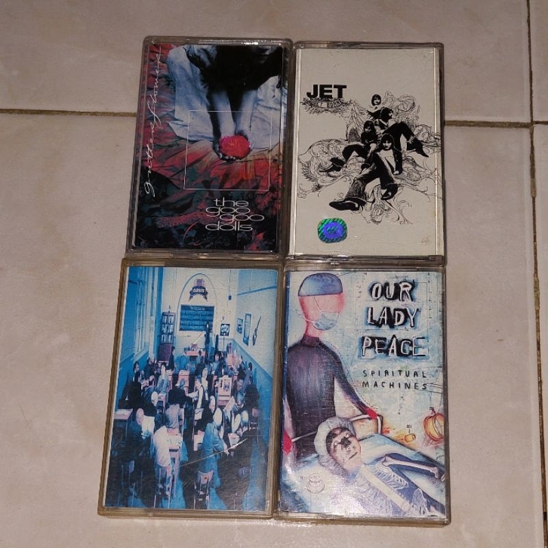 kaset barat GOO GOO DOLLS-GUTTERFLOWER / JET-Get Born / OASIS-The Masterplan / OUR LADY PEACE-Spirit