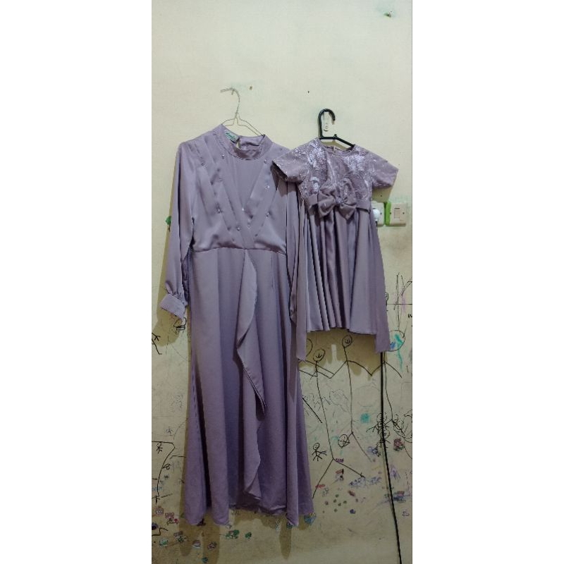 seragam baju kondangan ibu dan anak