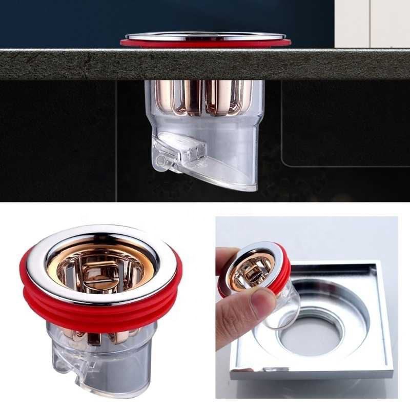 Floor Drain Penutup Lubang Saluran Air Kamar Mandi Anti Kecoa Tikus Bau