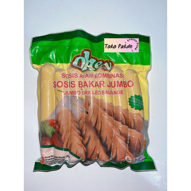 

Okey Sosis Bakar Jumbo Ayam 500gram