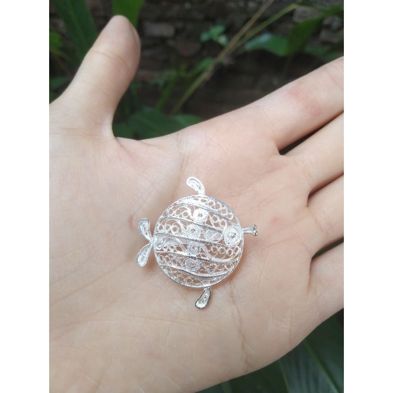 Bros Penyu Filigree Perak 925