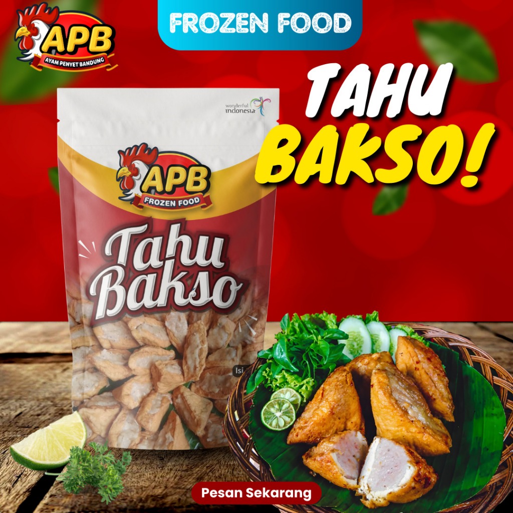 

Tahu bakso jumbo lezat murah frozen isi 10 pcs halal higienis asli enak Tahu bakso Khas Ayam Penyet Bandung