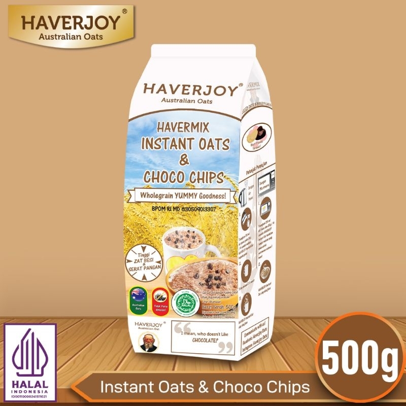 

Haverjoy Havermix Instant Oats & Choco Chips | Australian Oat 500gr