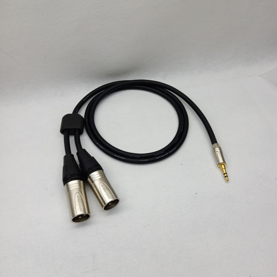 kabel audio canare ori 1,5mtr jack 3.5 stereo to neutrik xlr male