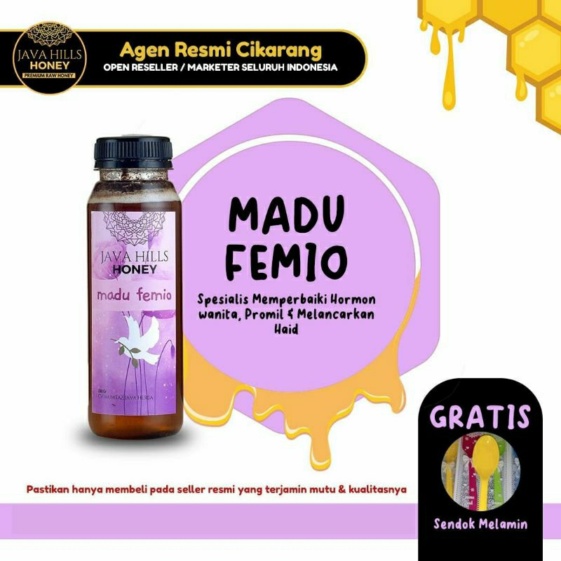 

JAVA HILLS HONEY RAW MADU FEMIO HERBAL ASLI MURNI 100% ORIGINAL 320 GRAM BISA COD BAYAR DITEMPAT