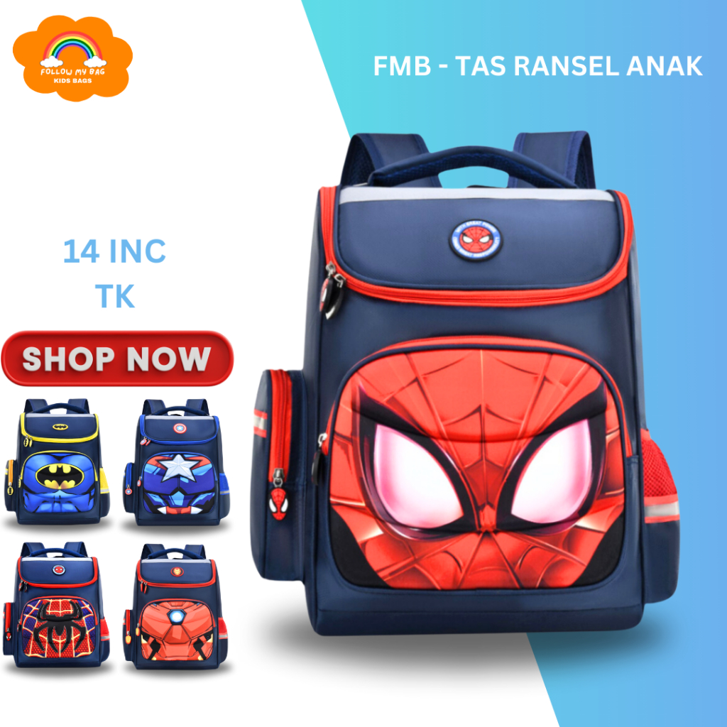 Tas Sekolah Anak TK PAUD - Tas Anak TK Laki Laki - Tas Ransel Anak Sekolah Laki laki TK