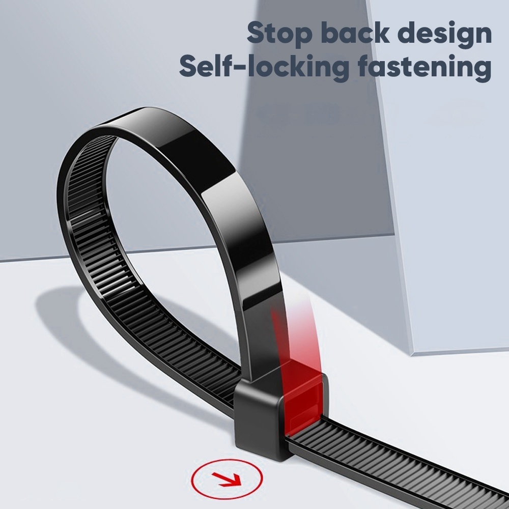 

Mitsushi Kabel Ties Nilon Putih/Hitam- Cable Tie Pengikat Kabel 1Pack isi 50/100PCS