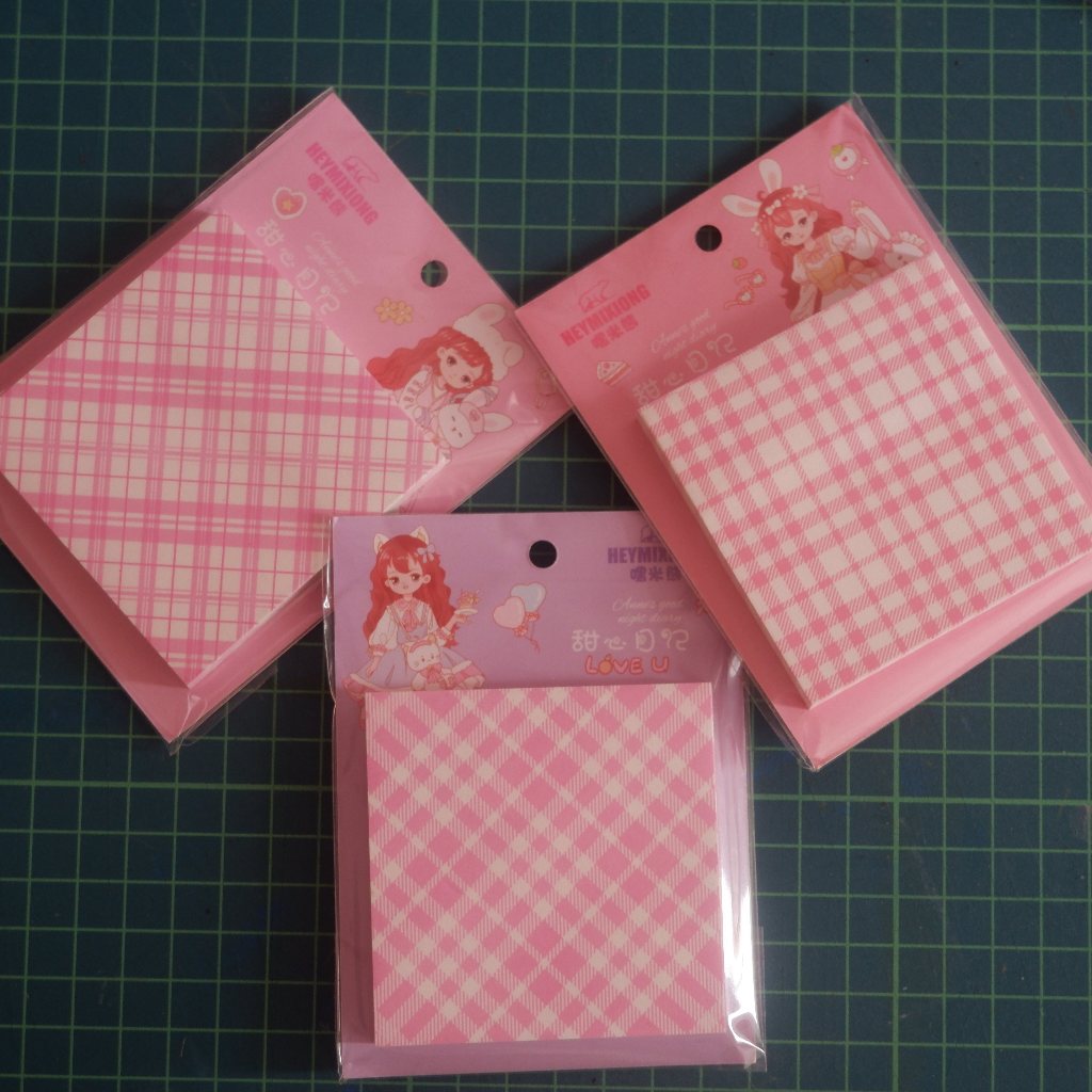 

Kertas Memo Pad Korea Pattern Aesthetic