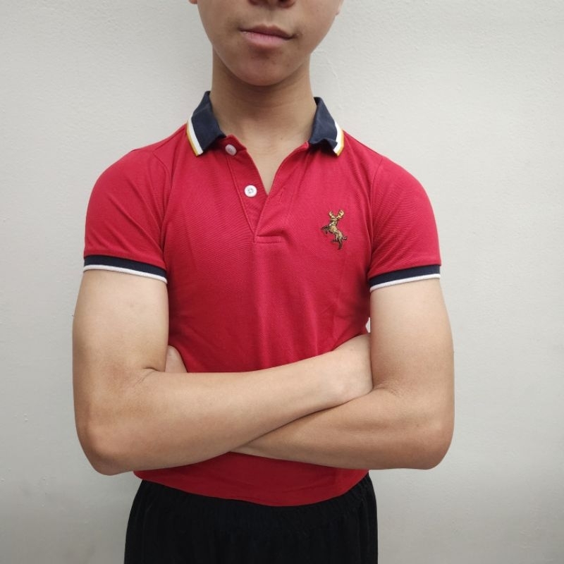 GIORDANO JUNIOR Polo merah