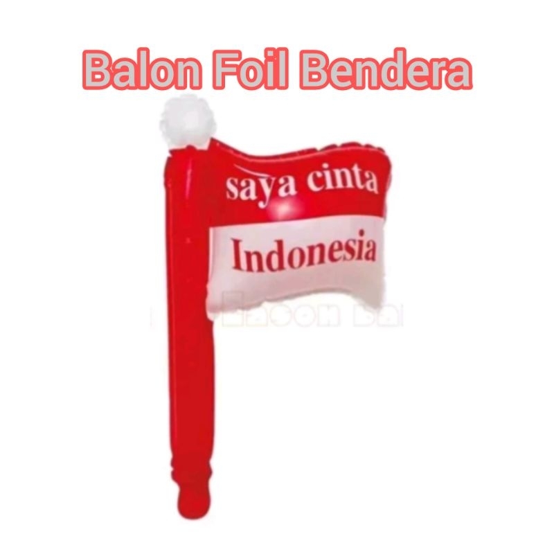 Balon foil bendera merah putih