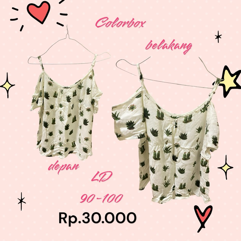 Sabrina colorbox preloved ala pantai