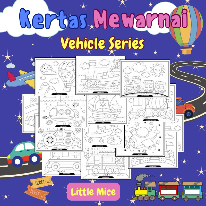 

Kertas Mewarnai 15 Lembar A4 Vehicle Series Seri Kendaraan Coloring Book Paper for Kids Aktivitas Anak Souvenir Ulang Tahun Anak Mainan Anak Mewarnai Coloring Book Kado Anak 1 2 3 4 5 6 7 8 9 10 11 12 Tahun Hadiah Kado Ulang Tahun Anak