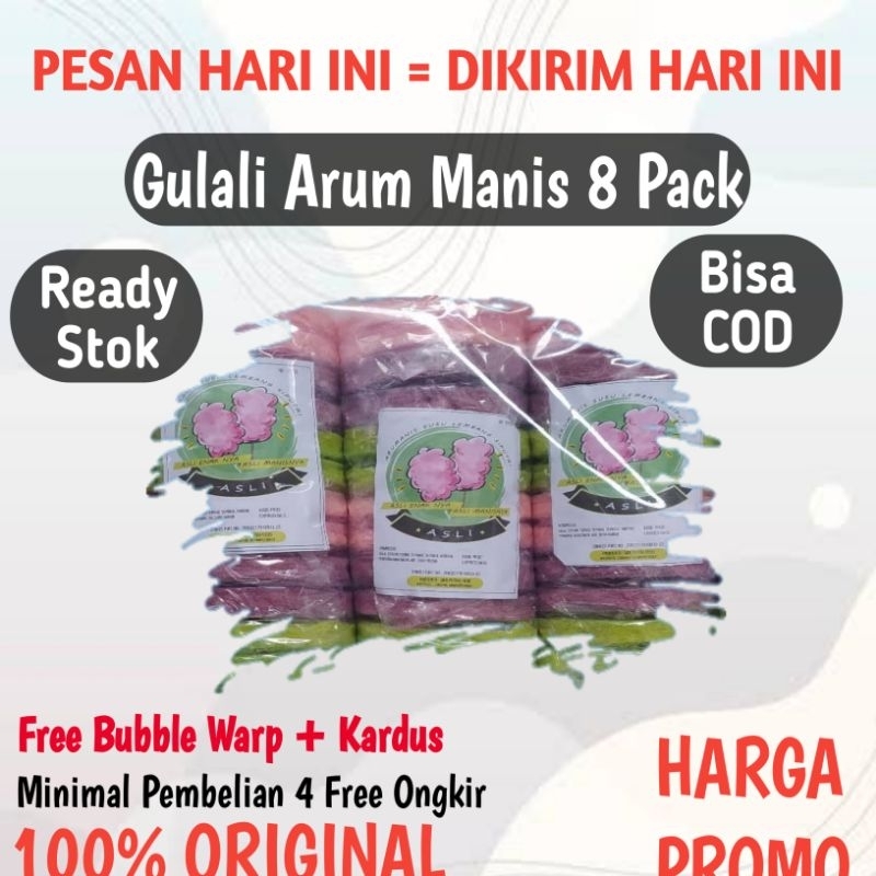 

(Bisa COD) 8 Pack Arum Manis | Gulali | Rambut nenek