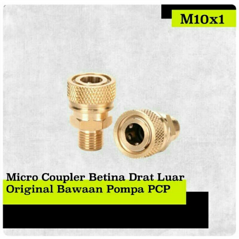 kupler mini betina / mini kupler betina / mini kupler pengisian betina / mini kupler bahan kuningan 