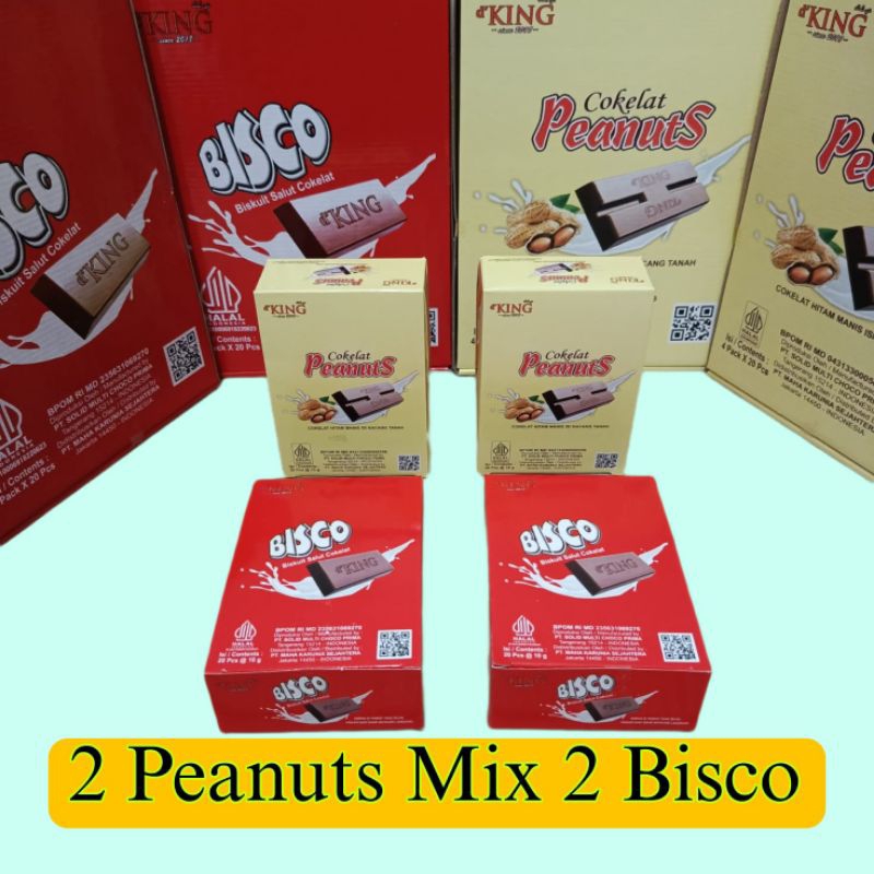 

Coklat d'KING Cokelat Bisco mix Coklat Peanuts