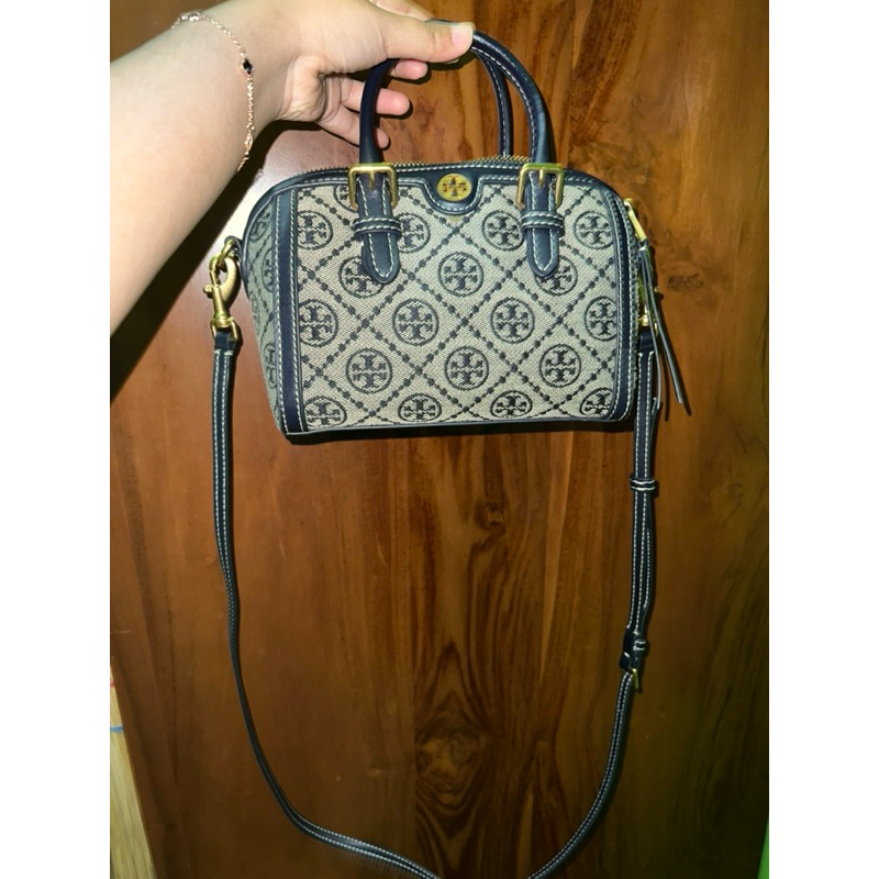 Tory Burch Mini Duffle Bag T Monogram (Preloved)