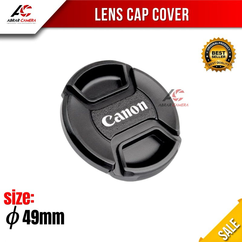 Tutup depan lensa Lenscap Kamera Canon Ukuran 49mm Lens Cap Front cap fix 50mm STM kamera Front cove