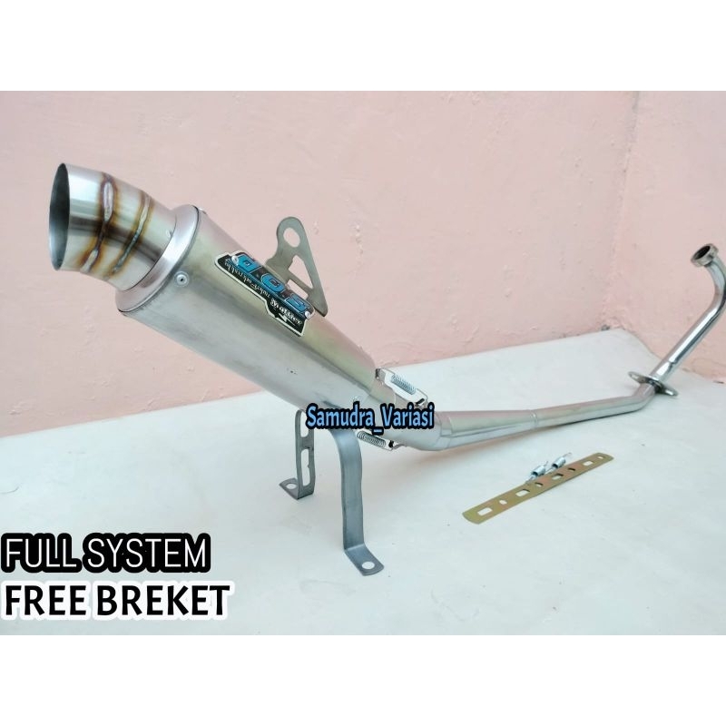 KNALPOT RACING DOS MOTOR JUPITER MX OLD 135, JUPITER MX 135 NEW,  SATRIA FU KARBU, SATRIA FU INJEKSI