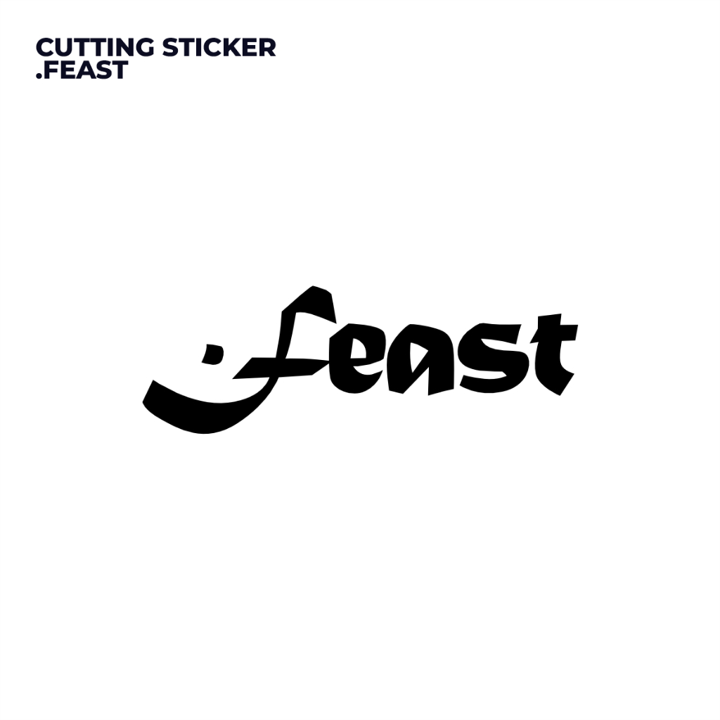 Cutting Sticker .Feast | logo .Feast