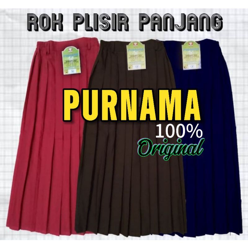 ROK MERAH SD PANJANG ASLI MERK PURNAMA