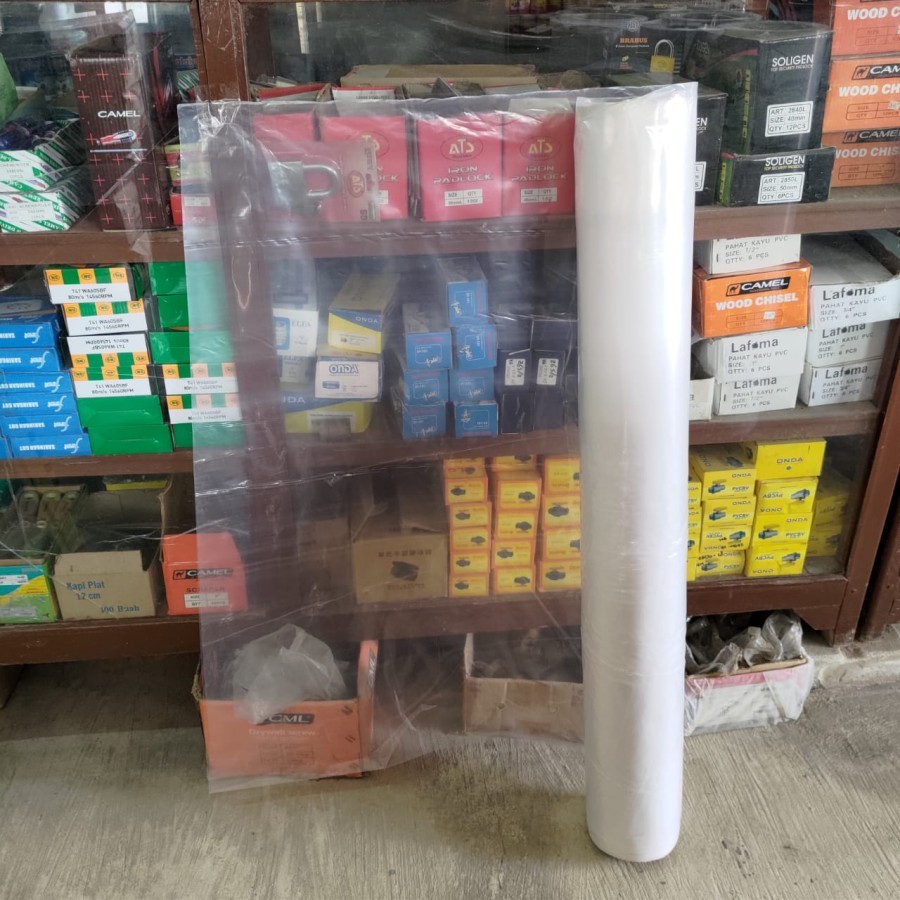 Plastik Cor Bening Meteran/Plastik Penutup Serbaguna Tebal Per 1meter/ Plastik Cor 2 lapis per 1 met