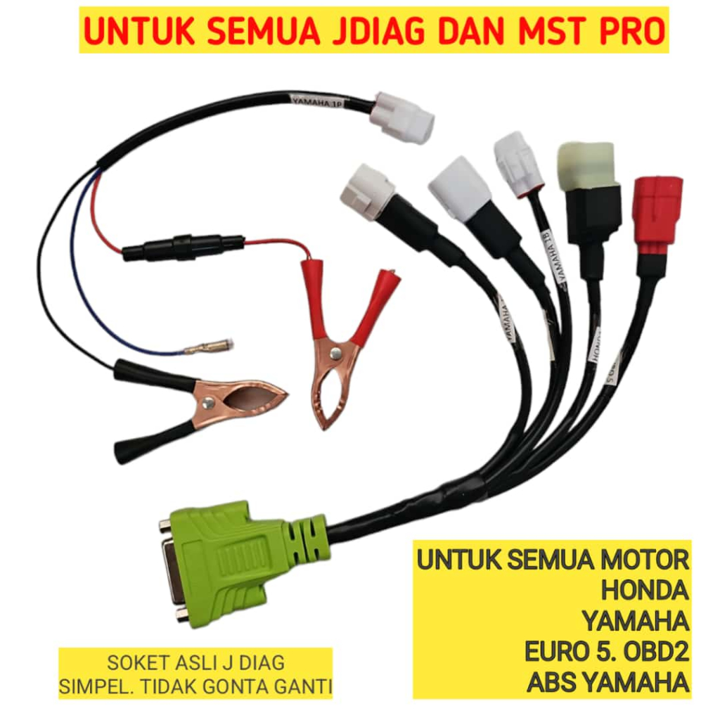 KABEL DLC GABUNGAN. SCANNER JDIAG DAN MST PRO.