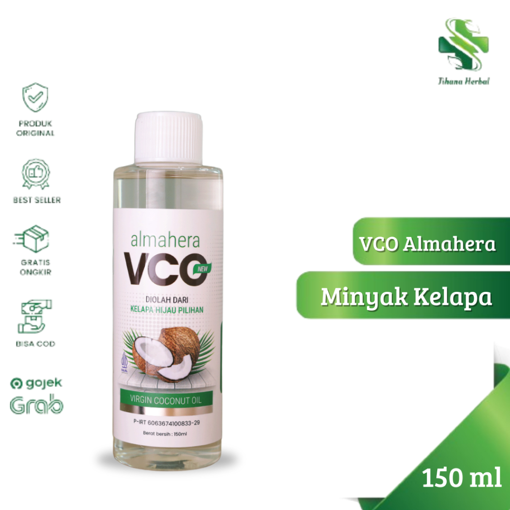 

Vco Almahera 150 ml - Minyak Kelapa Ijo VCO Coconut Oil Premium